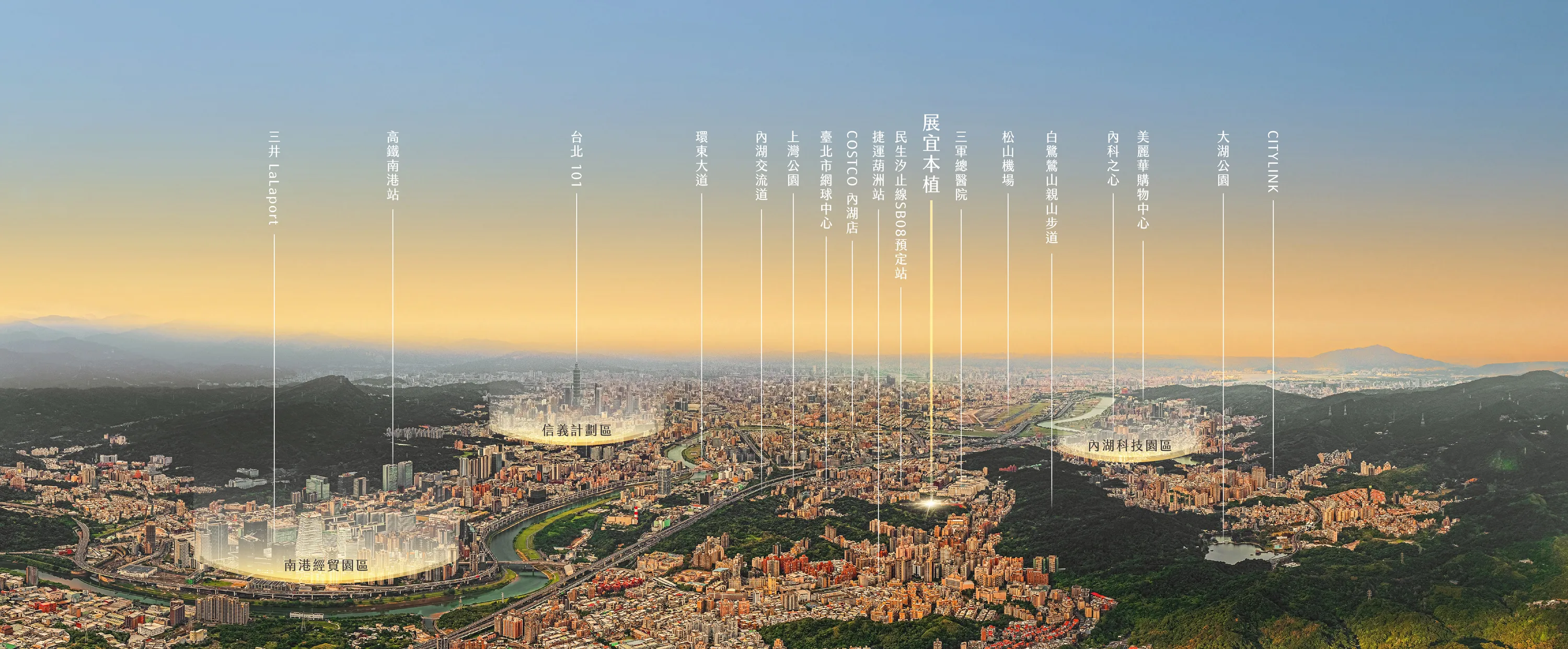 精華商圈 空拍圖