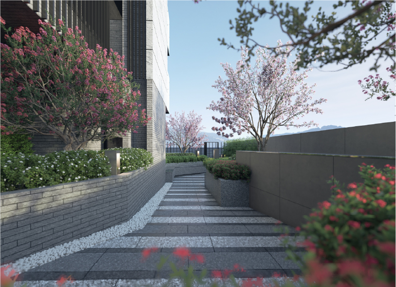 外有森林，內有庭園的自然延伸